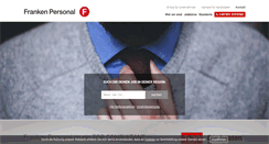 Desktop Screenshot of frankenpersonal.de